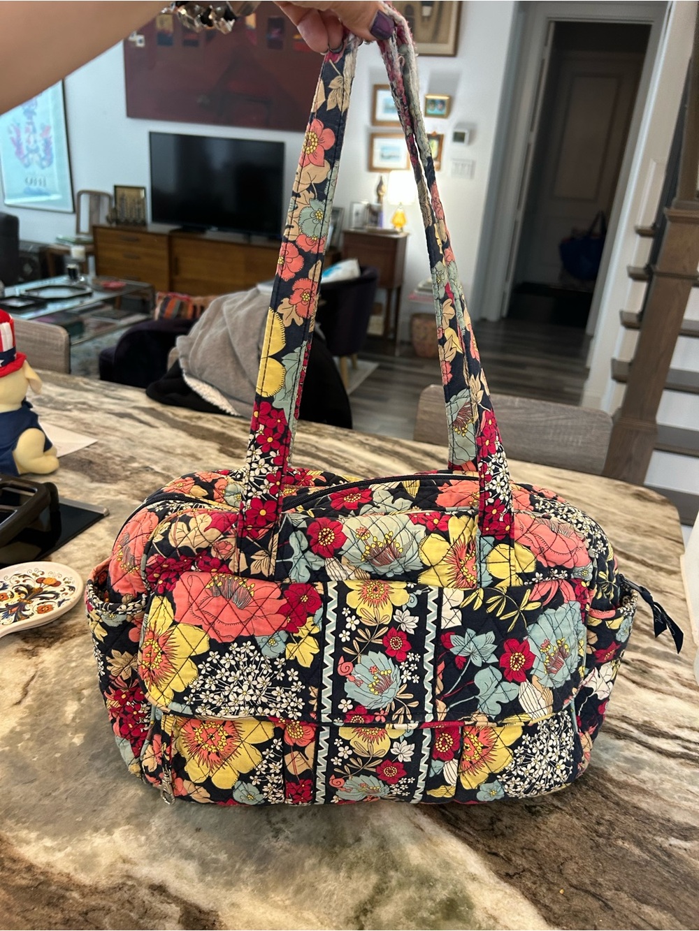 Vera Bradley retired happy snails Baby Bag has wear changing pad needs wash